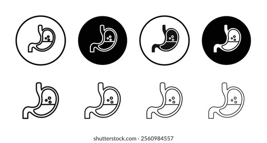 Gut icon Symbol mark in filled style
