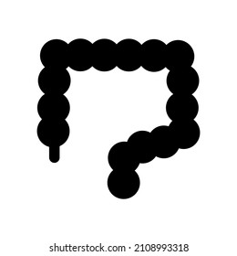 gut shape vector, icon or symbol design