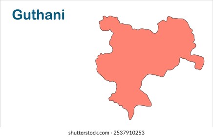 Guthani subdivision map ,Siwan District, Bihar State, Republic of India, Government of Bihar, Indian territory, Eastern India, politics, village, tourism