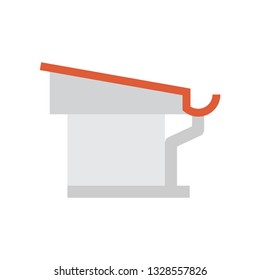 Gutter and drainage system icon.