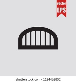 Gutter icon in trendy isolated on grey background.Vector illustration.