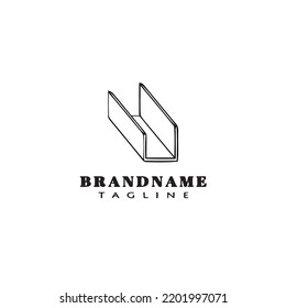 gutter logo cartoon icon design template black modern isolated vector illustration