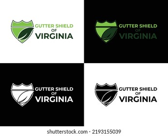 Gutter Shield Of Virginia Company Logo Design Vector Icon.eps