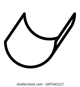 Icono de control. Icono de vector de desplazamiento de contorno para diseño web aislado en fondo blanco