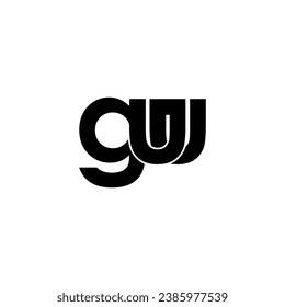 guu initial letter monogram logo design