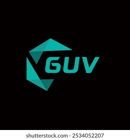 Logotipo da letra criativa minimalista GUV. GUV vetor exclusivo iniciais alfabeto letra logotipo design
