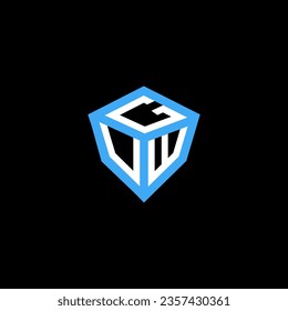 GUW letter logo vector design, GUW simple and modern logo. GUW luxurious alphabet design  