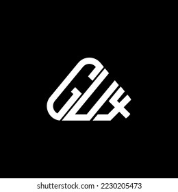 GUX Brief Logo kreatives Design mit Vektorgrafik, GUX einfach und modern Logo.
