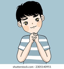 guy asking for help , man is blinking eyes