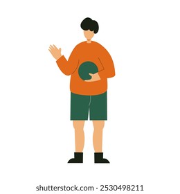 guy with the ball illustrations