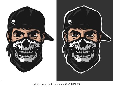The guy in the bandana with a skull pattern, two options