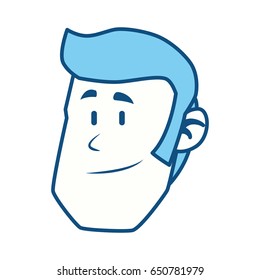 Guy face cartoon