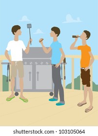 Guy and Girl Drinking