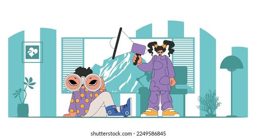 The guy and the girl are experts in Human Resources.