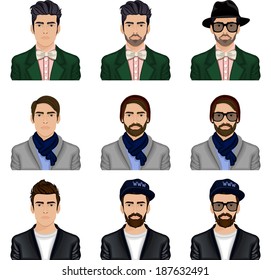 Guy hipster style clothing accessories