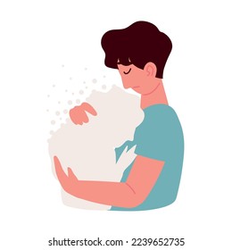 guy human loss and death, isolated