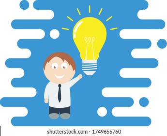 Un tipo con una idea. Tengo una idea brillante.