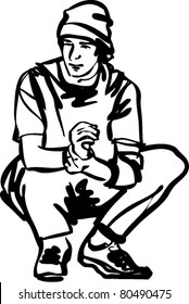 guy in jeans and a T-shirt