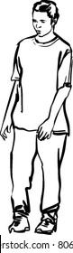 guy in jeans and a T-shirt