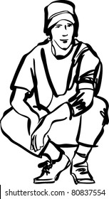 guy in jeans and a T-shirt