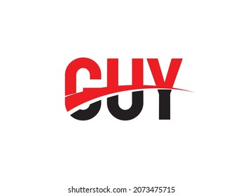 GUY Letter Initial Logo Design Vector Illustration