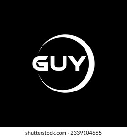 GUY Logo Design, Inspiration for a Unique Identity. Modern Elegance and Creative Design. Watermark Your Success with the Striking this Logo.