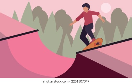 Skateboarder, Vektordesign