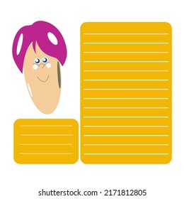 guy with pink hair and a notebook