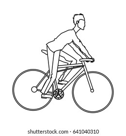 Guy Rider Bike Transport Outline