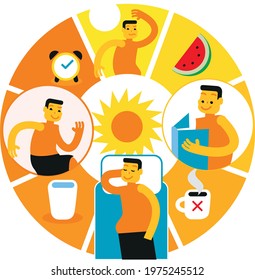 Guy spending his day in the summer