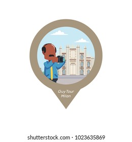 Guy Tour Milan Pin Map