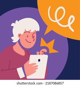 guy using mobile for marketing, concept