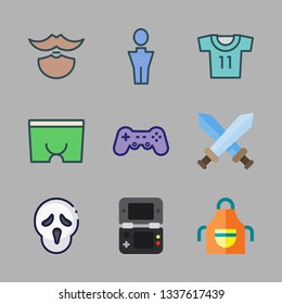 guy vector icon set