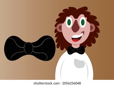 a guy wearing a black bowtie