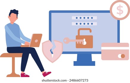 The guy is working on protecting the account from theft.