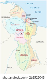 Guyana Administrative Map