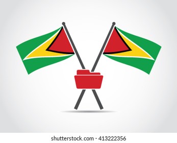 Guyana Emblem Folder