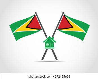Guyana Emblem Home