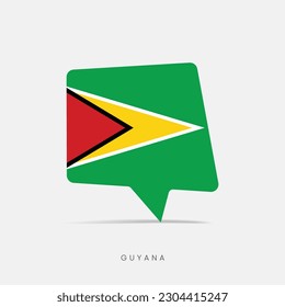 Guyana flag bubble chat icon