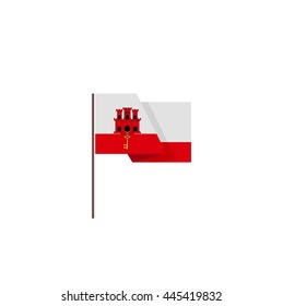 Guyana flag. Gibraltar flag