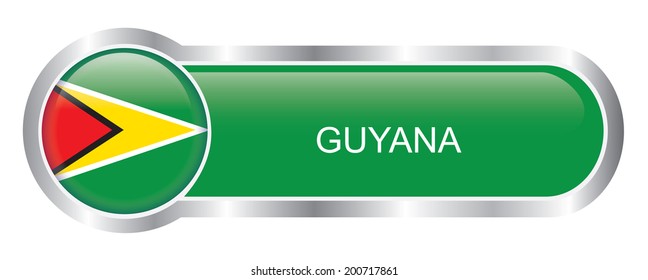 Guyana Flag glossy banner