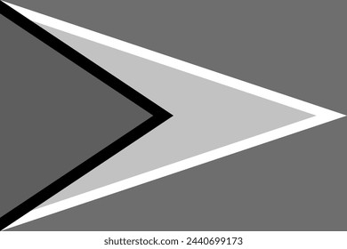Guyana flag - greyscale monochrome vector illustration. Flag in black and white svg
