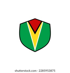 Guyana flag icon, illustration of national flag design with elegance concept, perfect for independence design