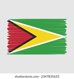 Guyana-Flagge Symbol, Vektorgrafik