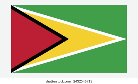 GUYANA Flag with Original color svg