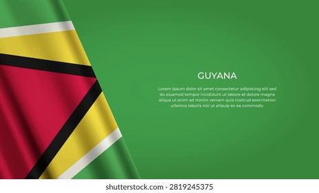 GUYANA Flag with Original color
