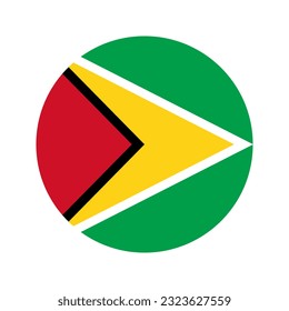 Bandera de Guyana ilustración simple del día de la independencia o elección