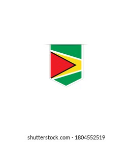 Guyana flag. Simple vector. National flag of Guyana 