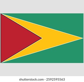 Guyana Flag Vector Design ,Guyana Country Flag