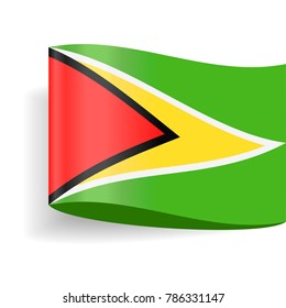 Guyana Flag Vector Icon - Illustration
